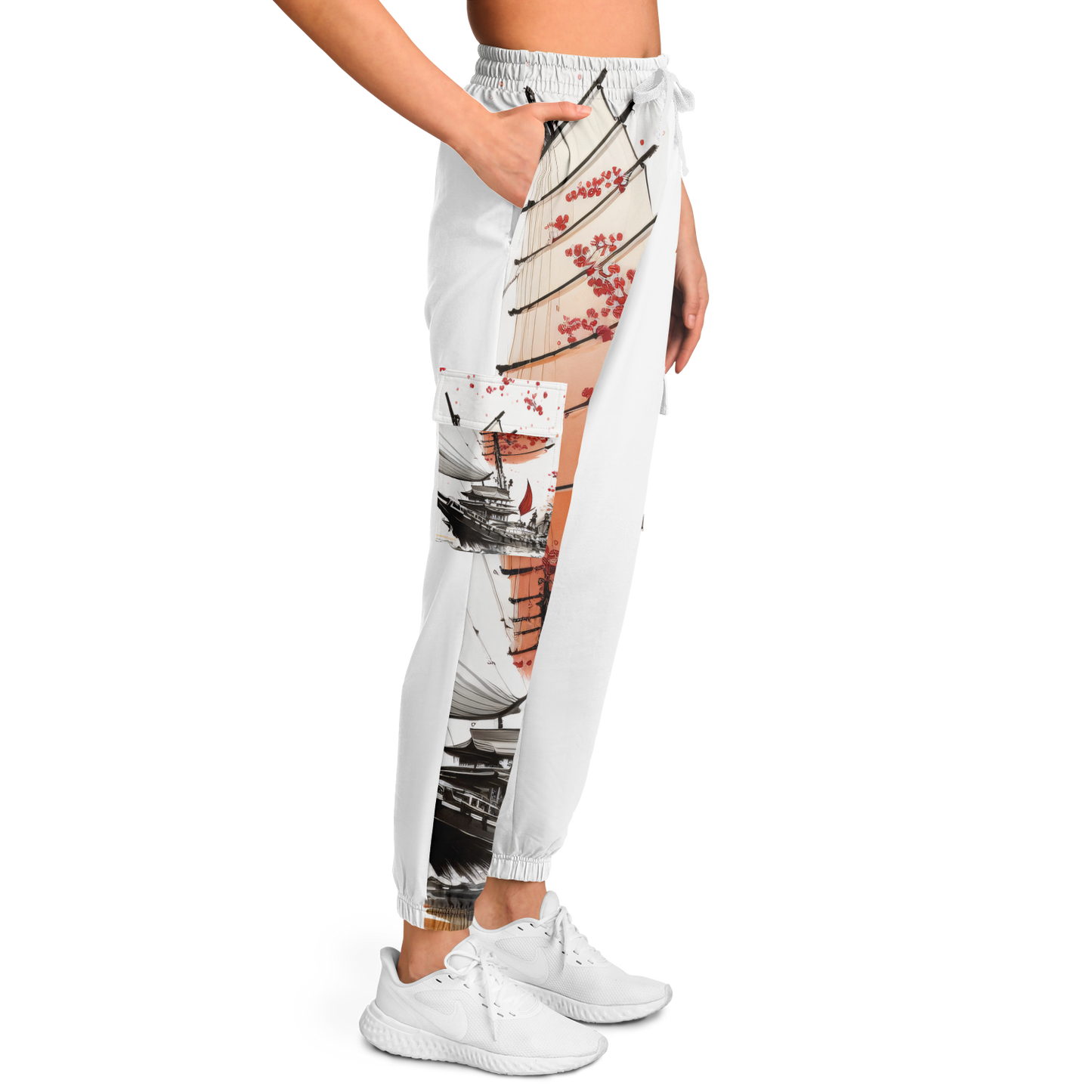 Athletic Cargo Sweatpants - AOP 008