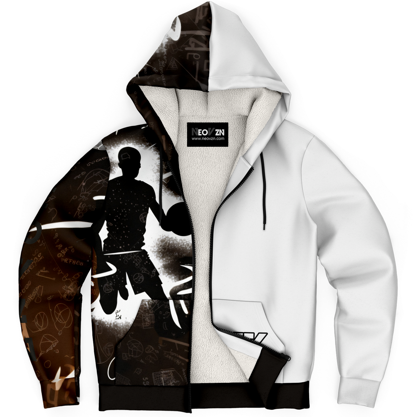 Microfleece Ziphoodie - AOP 002