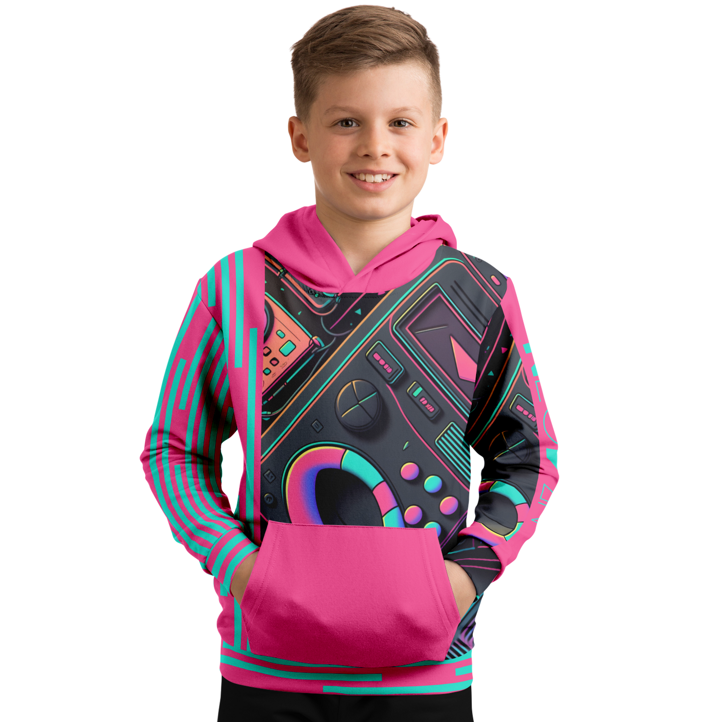 Athletic Kids Hoodie - AOP 011