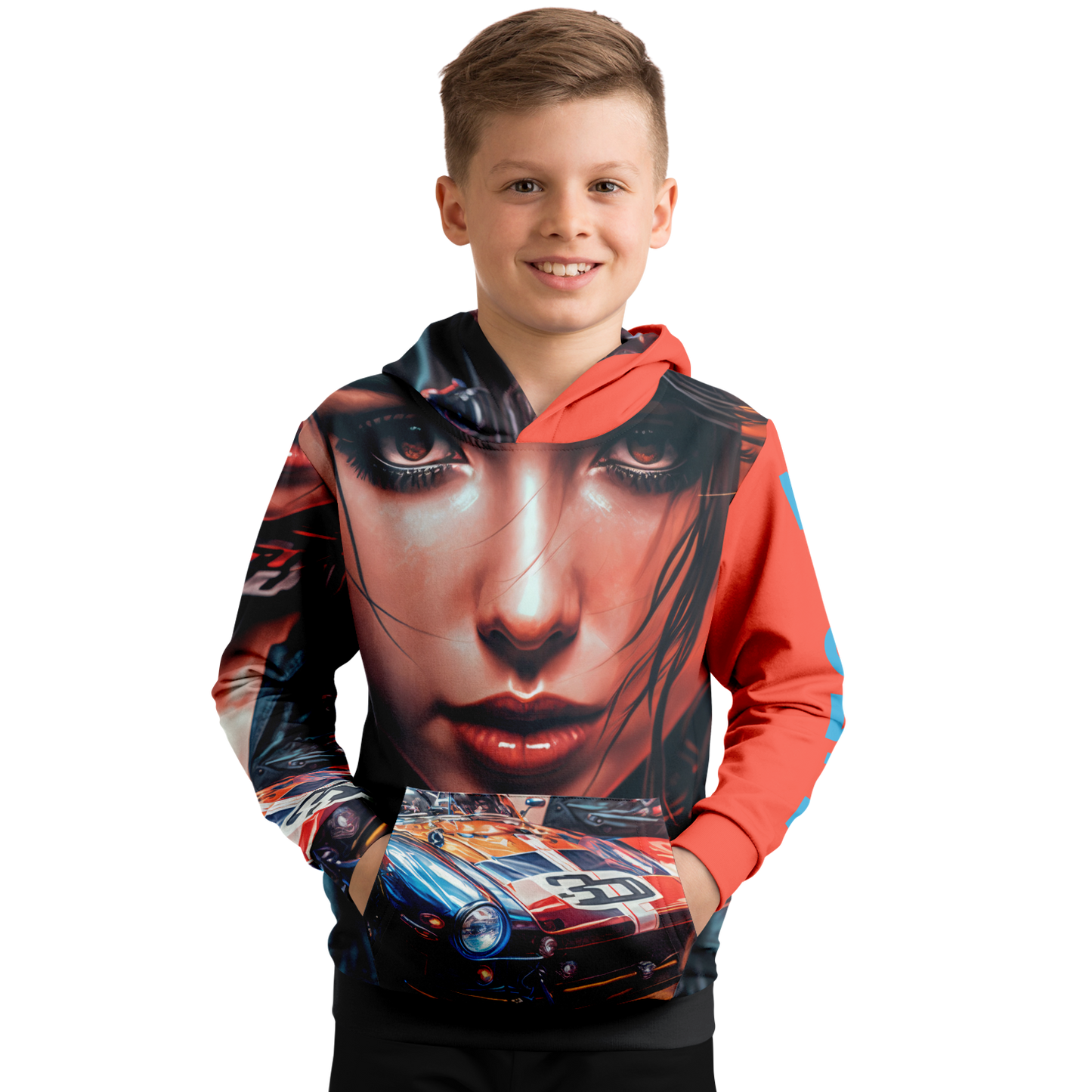 Athletic Kids Hoodie - AOP 005