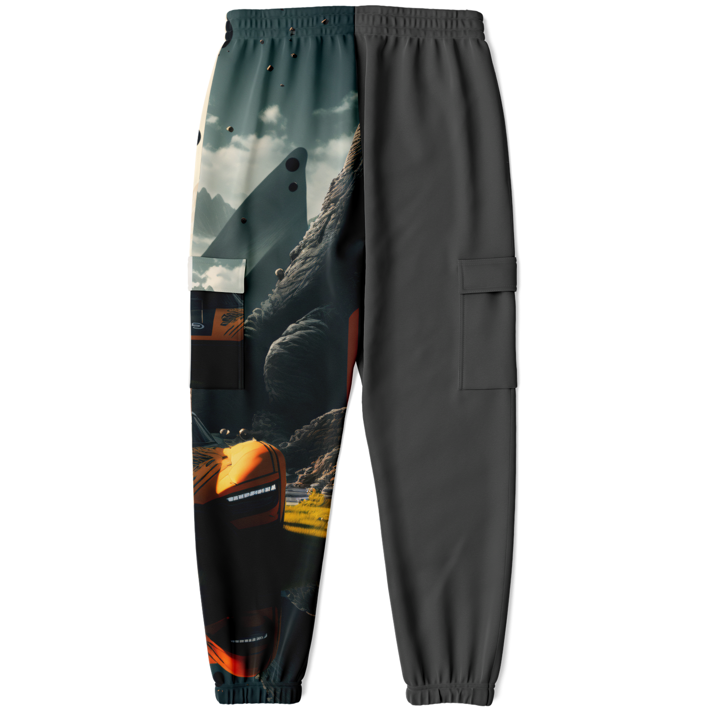 Athletic Cargo Sweatpants - AOP 004