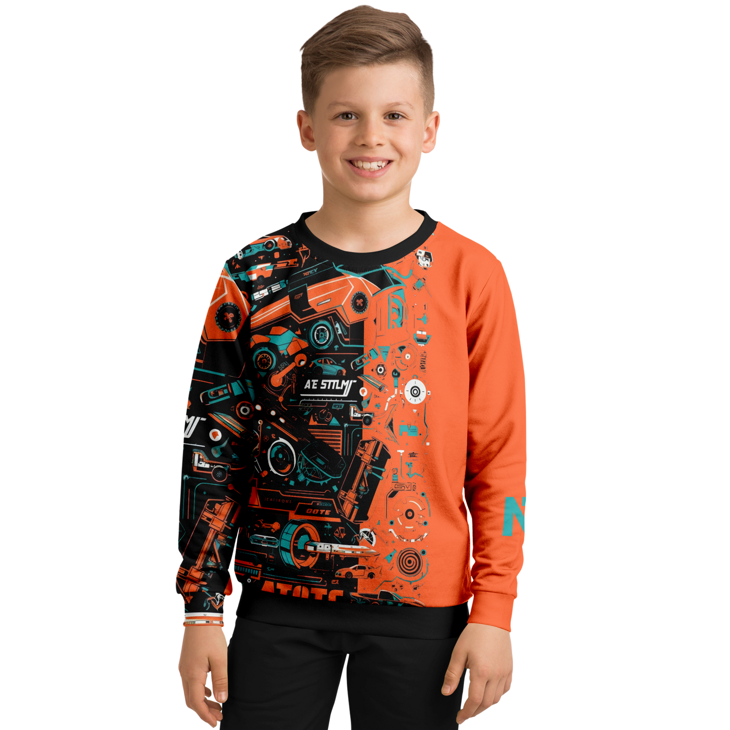 Athletic Kids/Youth Sweatshirt – AOP 008