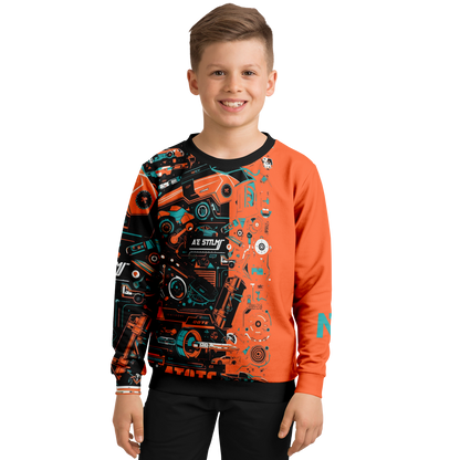 Athletic Kids/Youth Sweatshirt – AOP 008