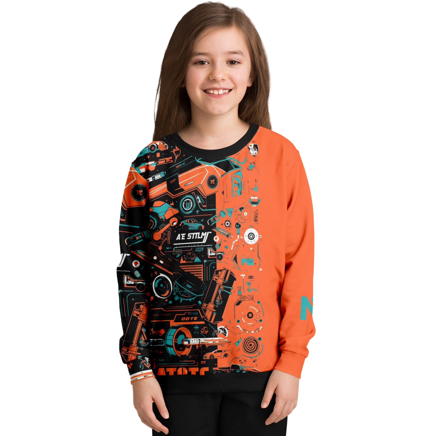 Athletic Kids/Youth Sweatshirt – AOP 008