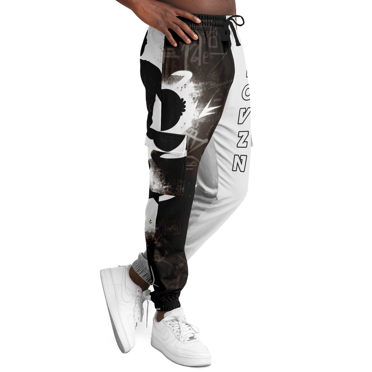 Athletic Cargo Sweatpants - AOP 002