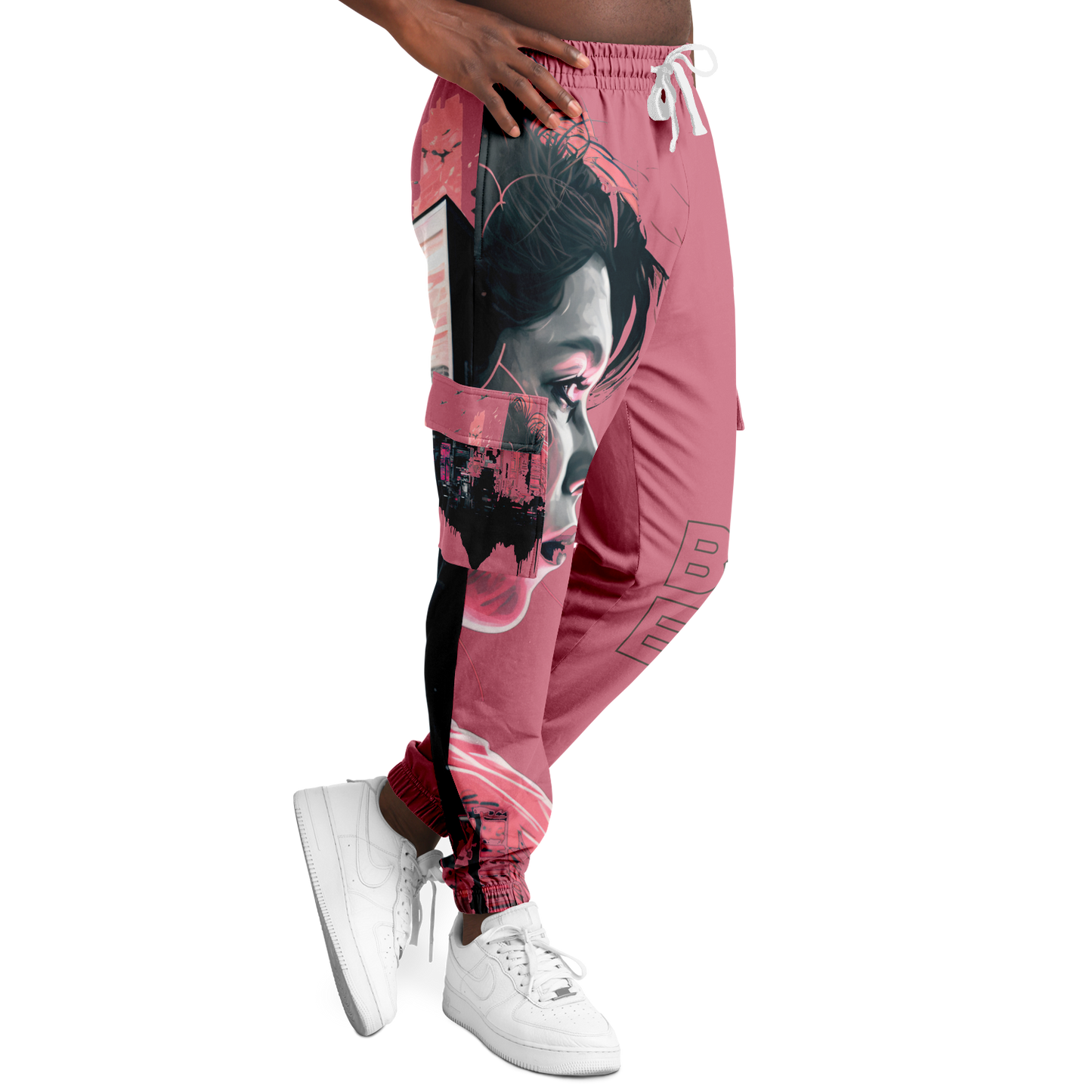 Athletic Cargo Sweatpants - AOP 006