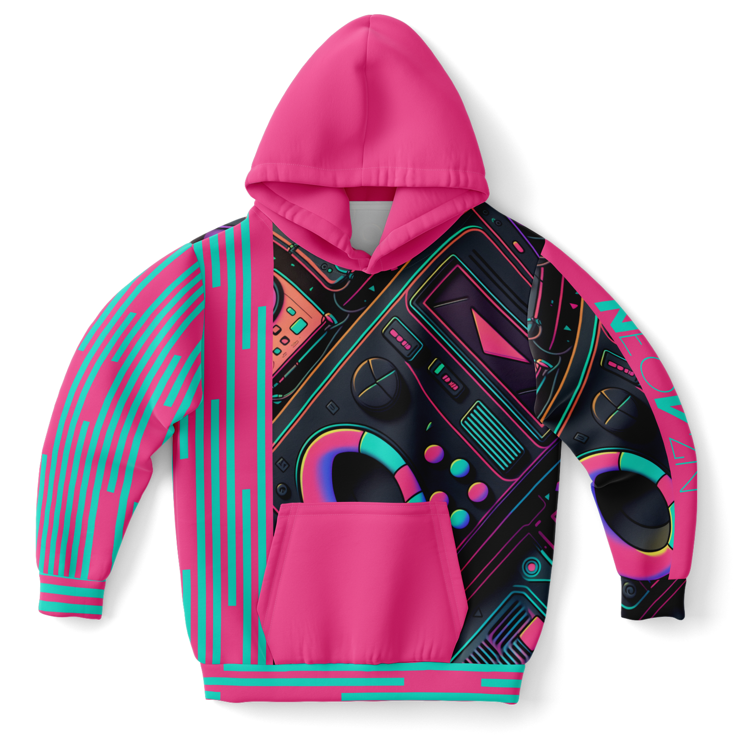 Sweat à capuche athlétique pour enfants - AOP 011