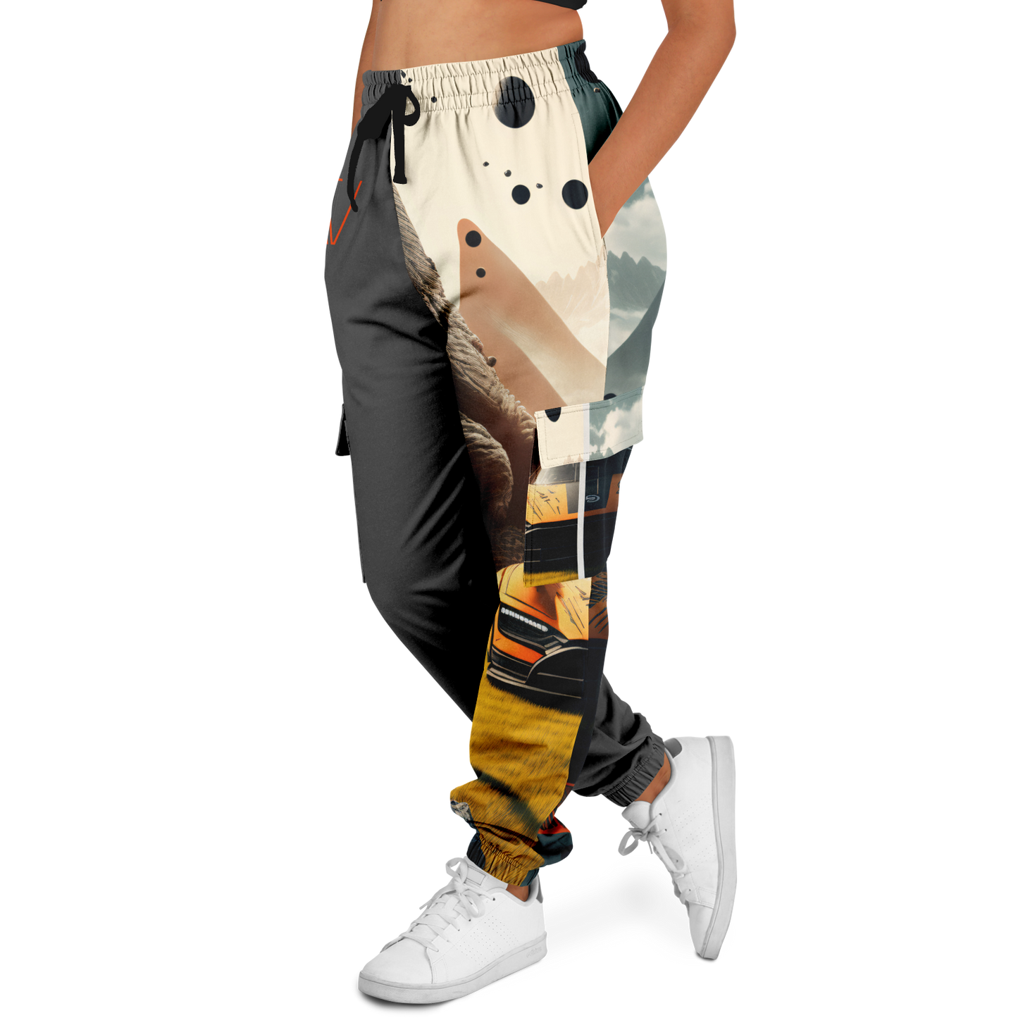 Athletic Cargo Sweatpants - AOP 004