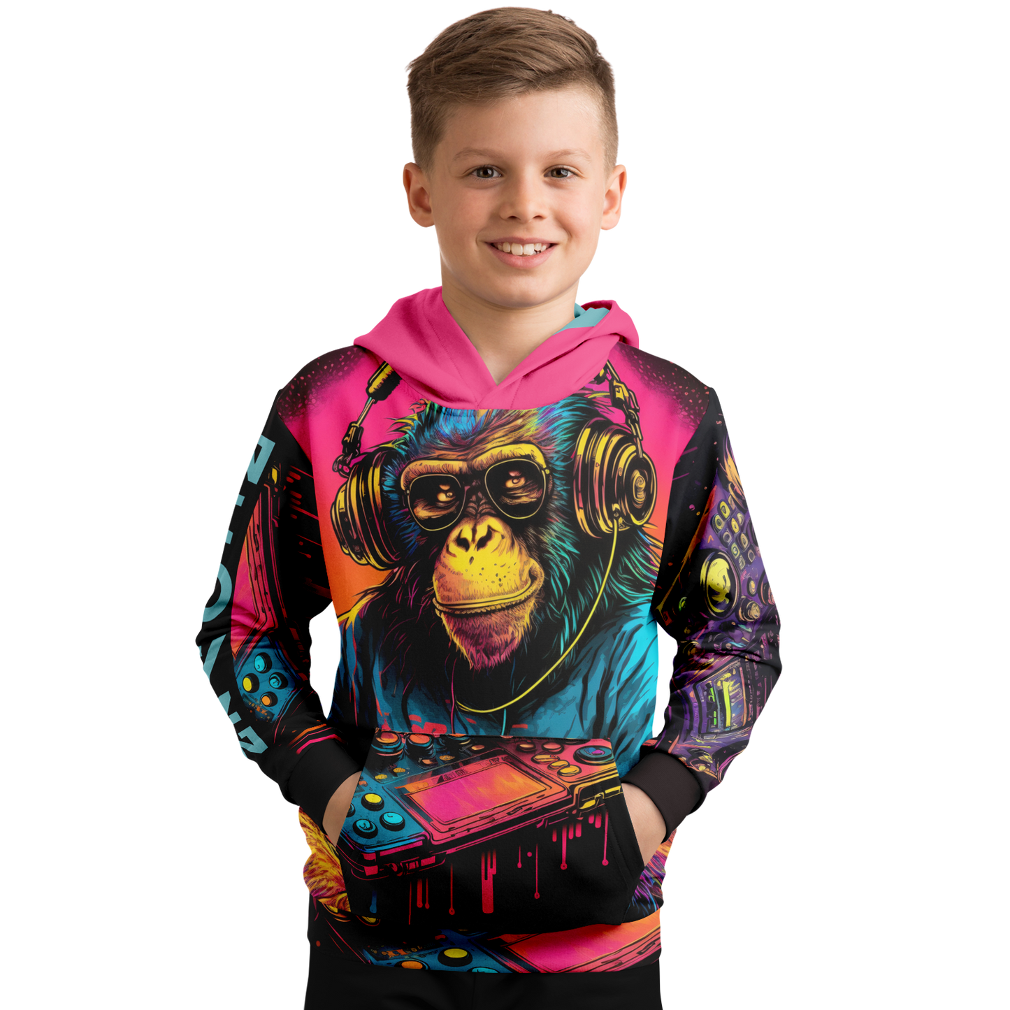 Athletic Kids Hoodie - AOP 007