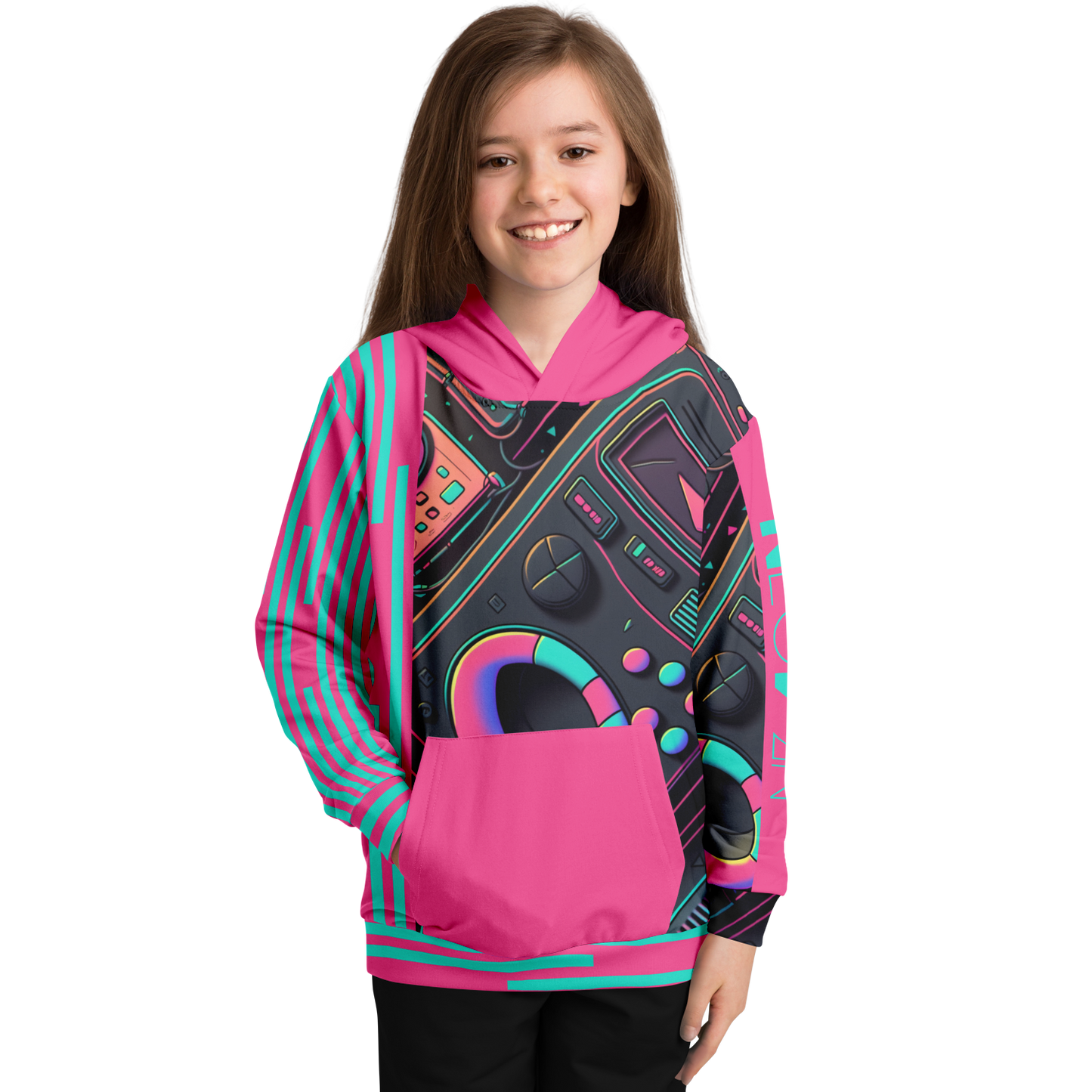 Athletic Kids Hoodie - AOP 011