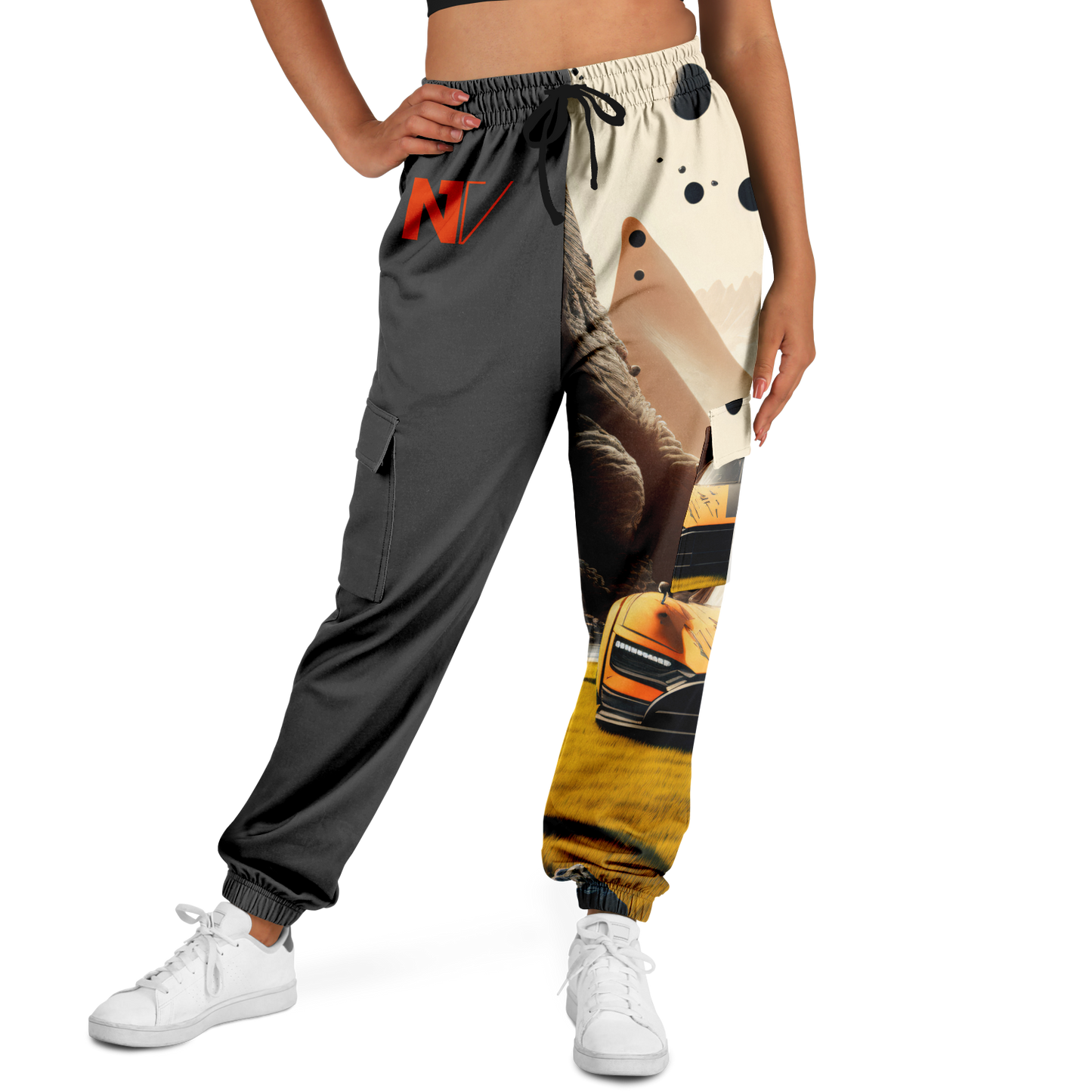Athletic Cargo Sweatpants - AOP 004
