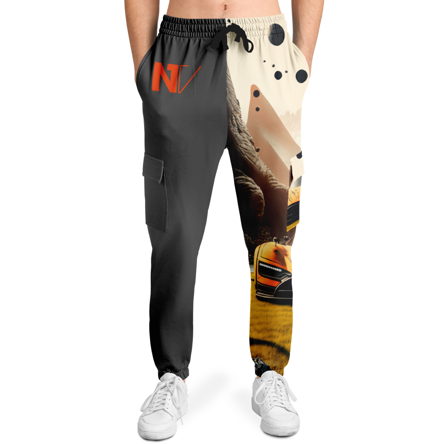 Athletic Cargo Sweatpants - AOP 004