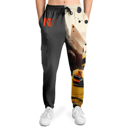 Athletic Cargo Sweatpants - AOP 004