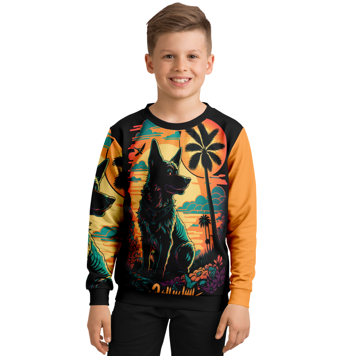 Athletic Kids/Youth Sweatshirt – AOP 002