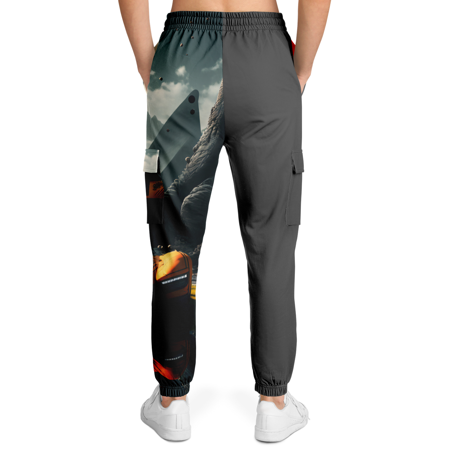 Athletic Cargo Sweatpants - AOP 004