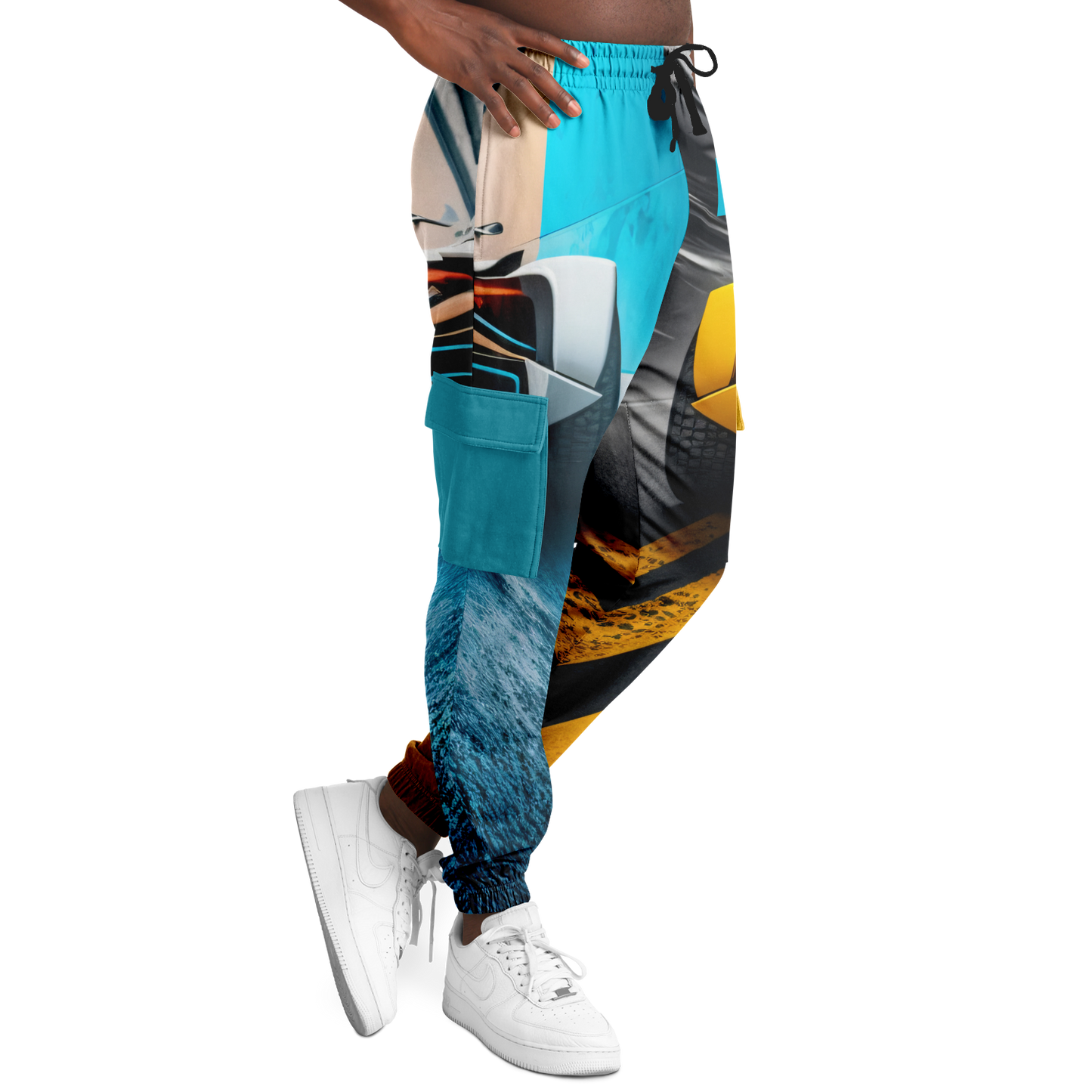 Athletic Cargo Sweatpants - AOP 003