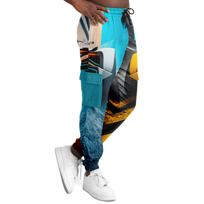 Athletic Cargo Sweatpants - AOP 003