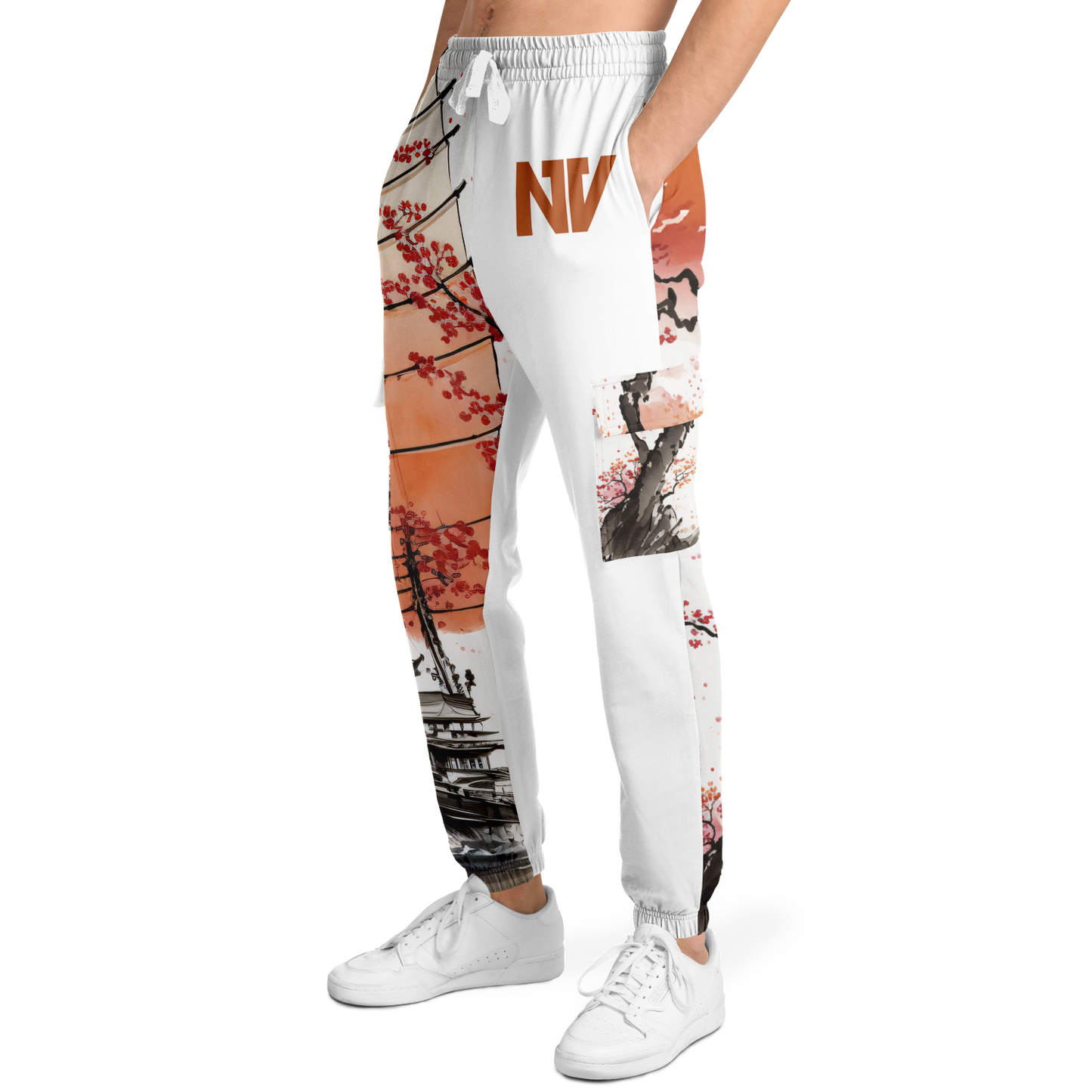 Athletic Cargo Sweatpants - AOP 008