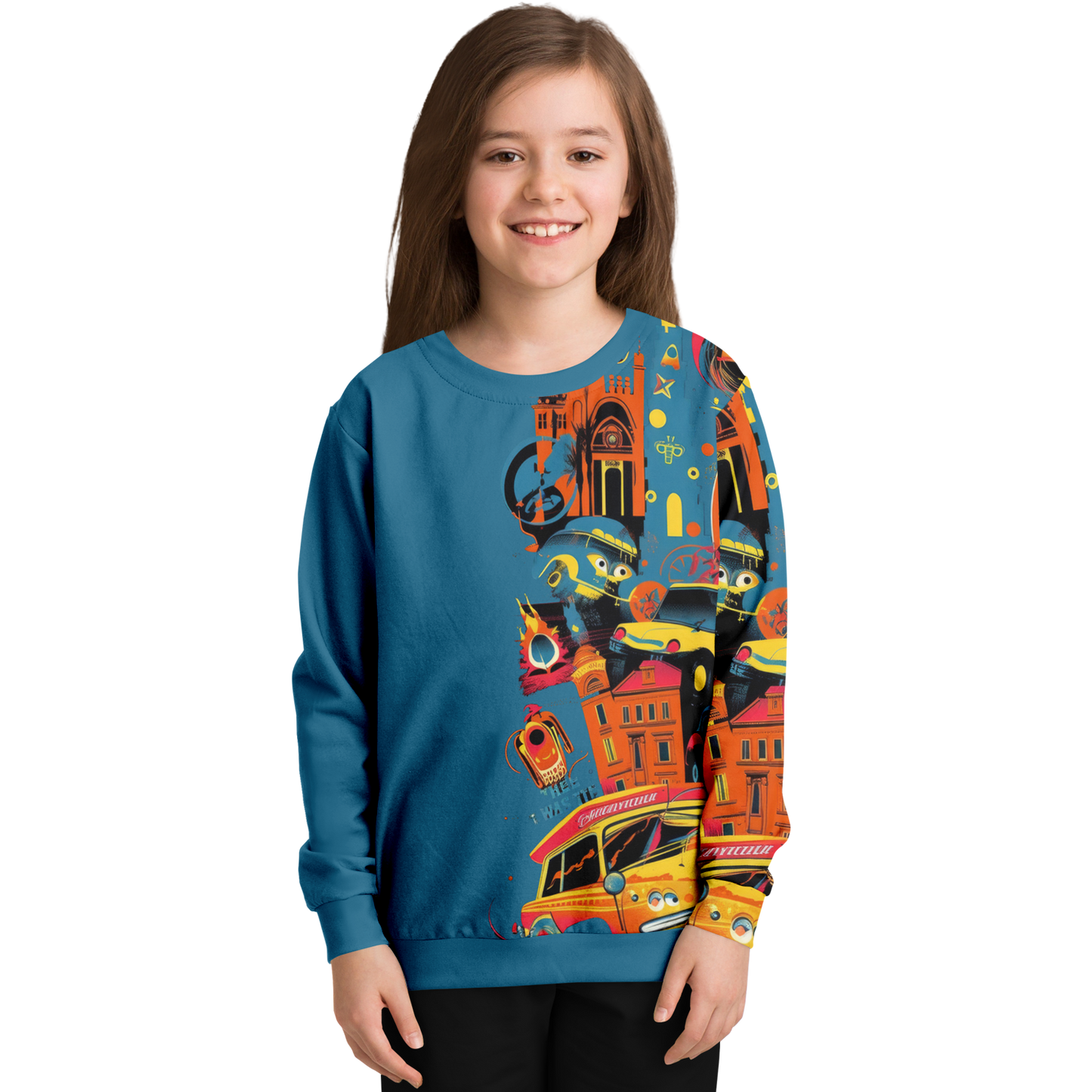 Athletic Kids/Youth Sweatshirt – AOP 004