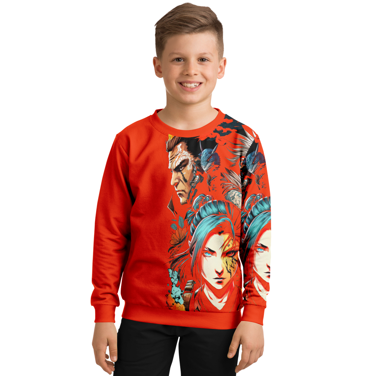 Athletic Kids/Youth Sweatshirt – AOP 009