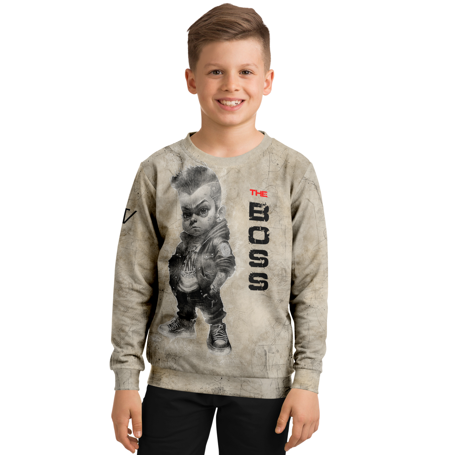 Athletic Kids/Youth Sweatshirt – AOP 013