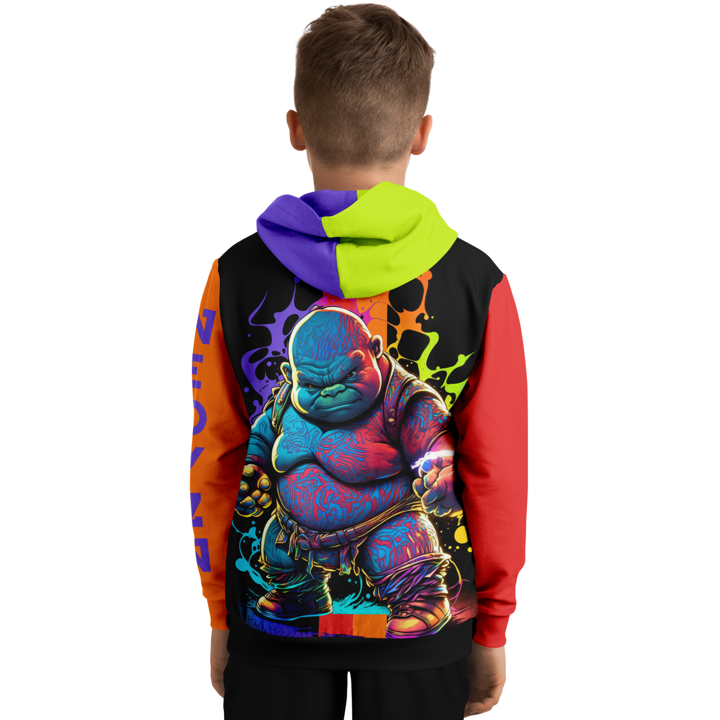 Athletic Kids Hoodie - AOP 009