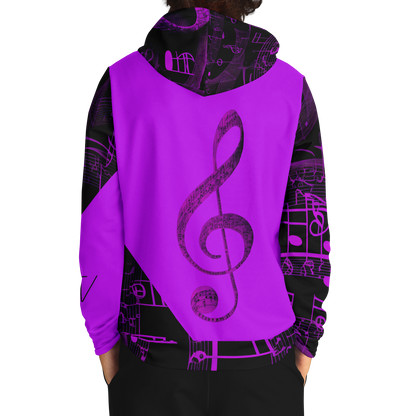 Athletic Hoodie - AOP 006 Purple