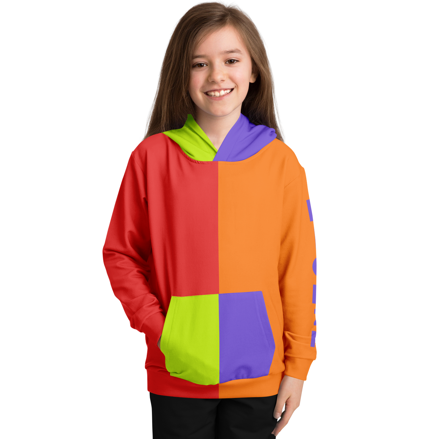 Athletic Kids Hoodie - AOP 009