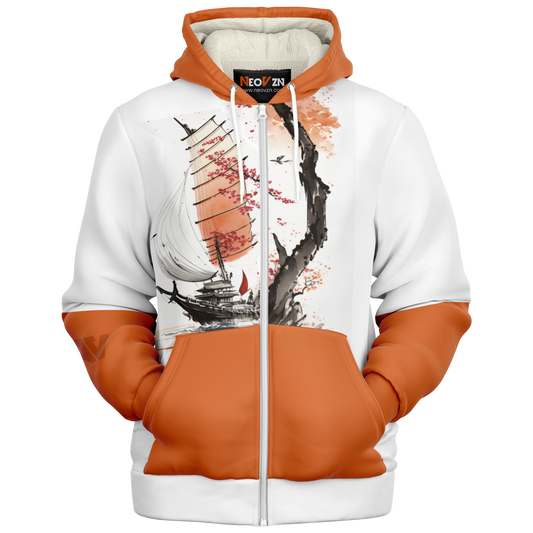 Microfleece Ziphoodie - AOP 008