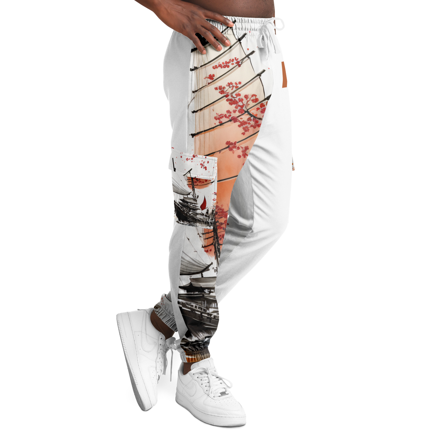 Athletic Cargo Sweatpants - AOP 008
