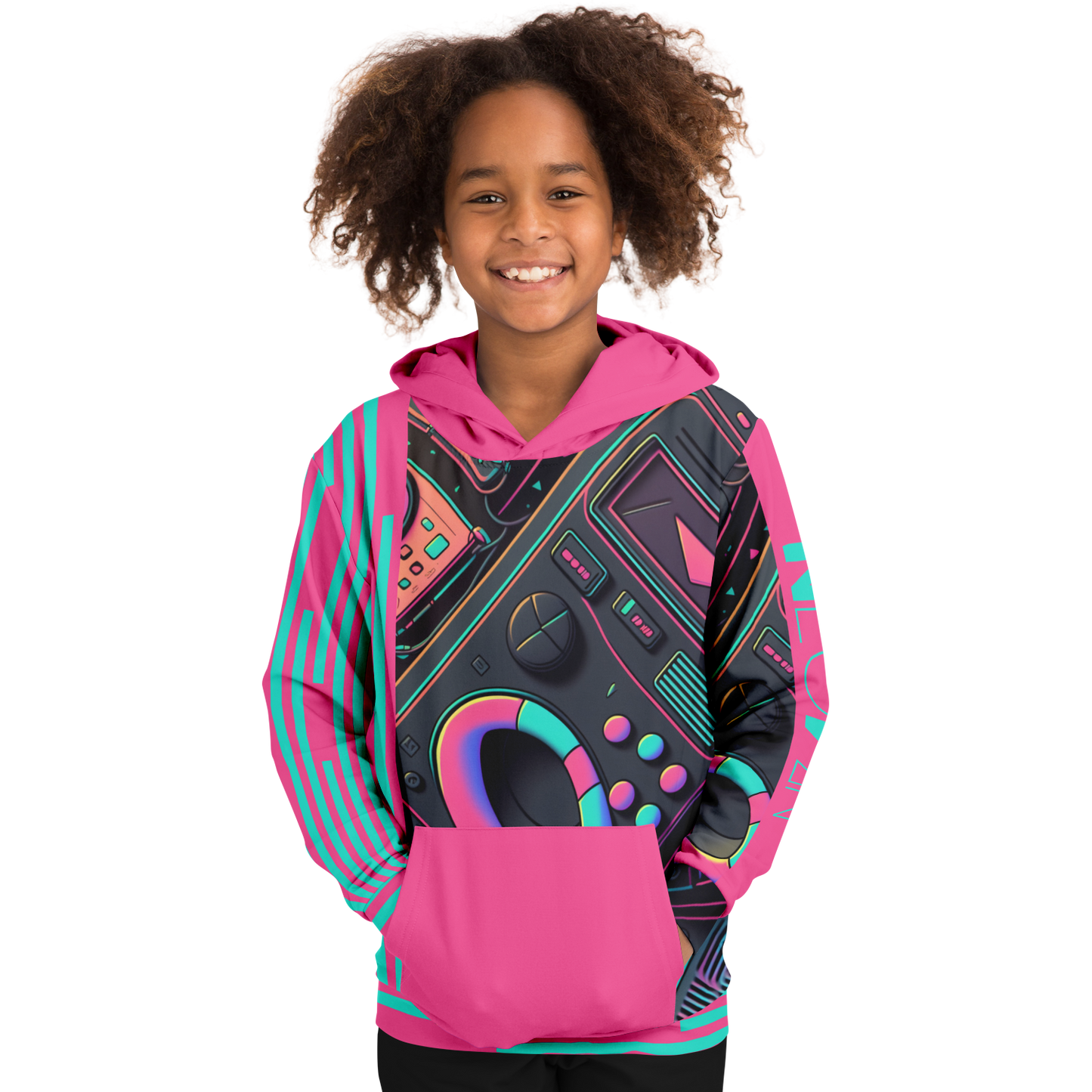 Athletic Kids Hoodie - AOP 011