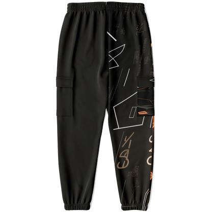 Athletic Cargo Sweatpants - AOP 001