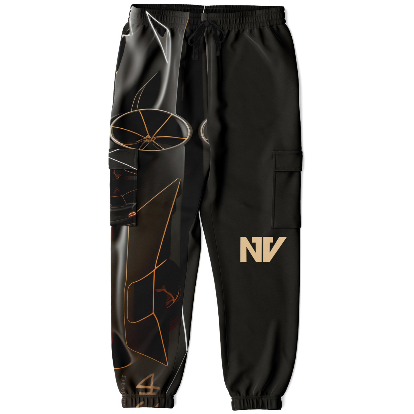 Athletic Cargo Sweatpants - AOP 001