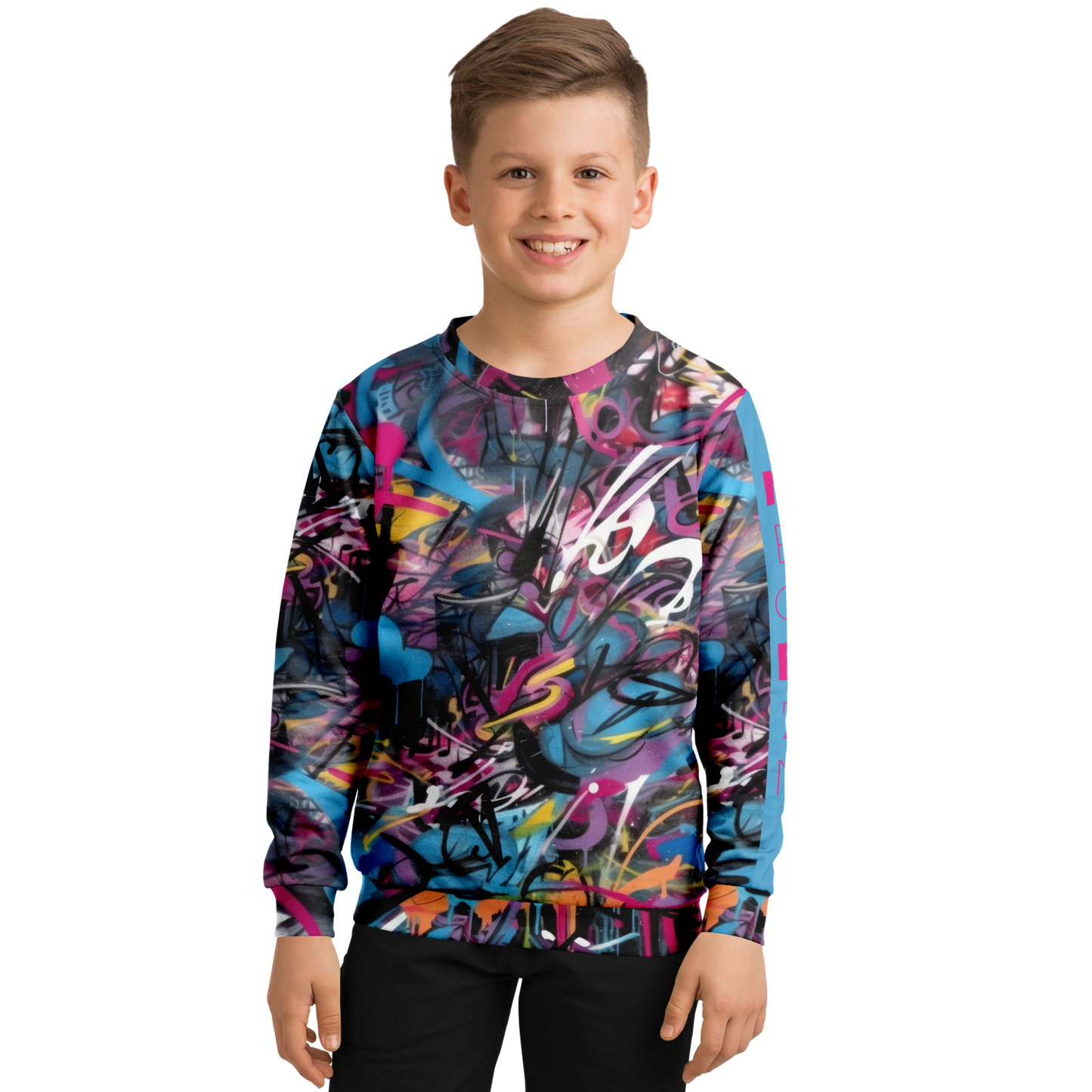 Athletic Kids/Youth Sweatshirt – AOP 007