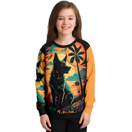 Athletic Kids/Youth Sweatshirt – AOP 002