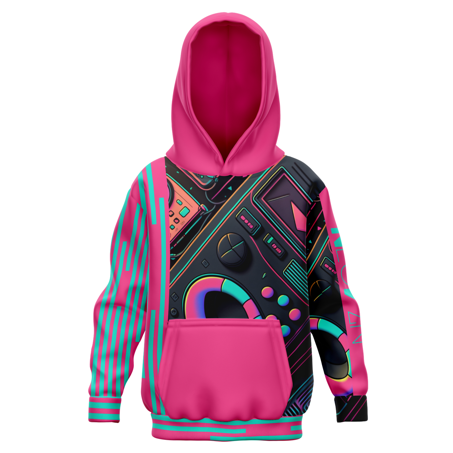 Sweat à capuche athlétique pour enfants - AOP 011