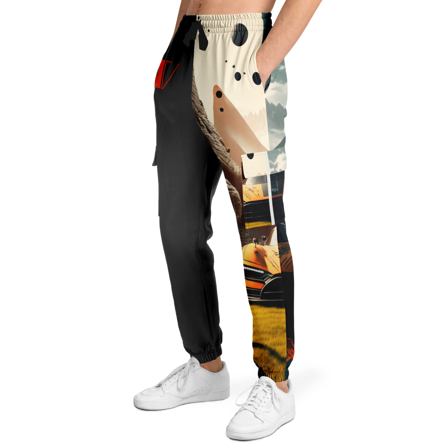 Athletic Cargo Sweatpants - AOP 004