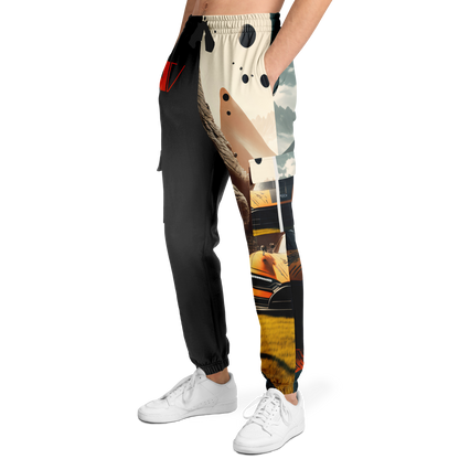 Athletic Cargo Sweatpants - AOP 004