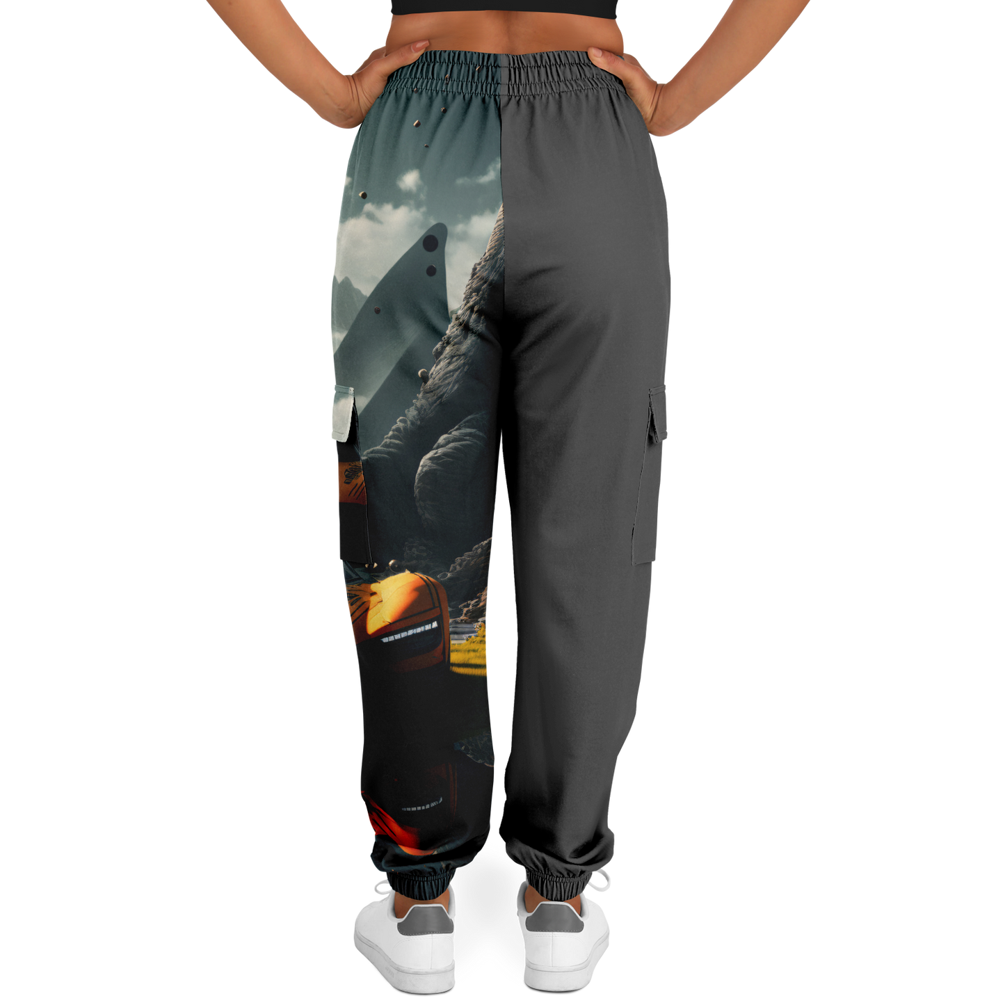 Athletic Cargo Sweatpants - AOP 004