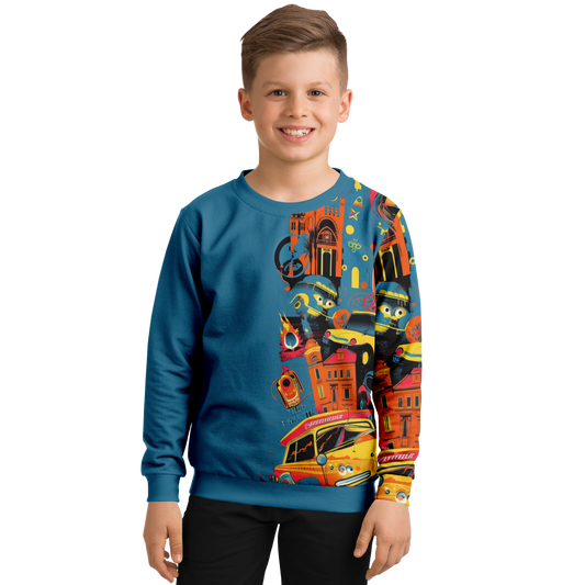 Athletic Kids/Youth Sweatshirt – AOP 004