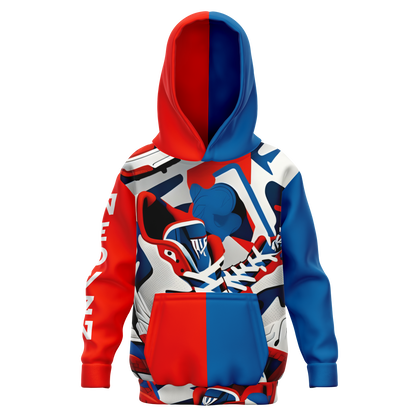 Athletic Kids Hoodie - AOP 006