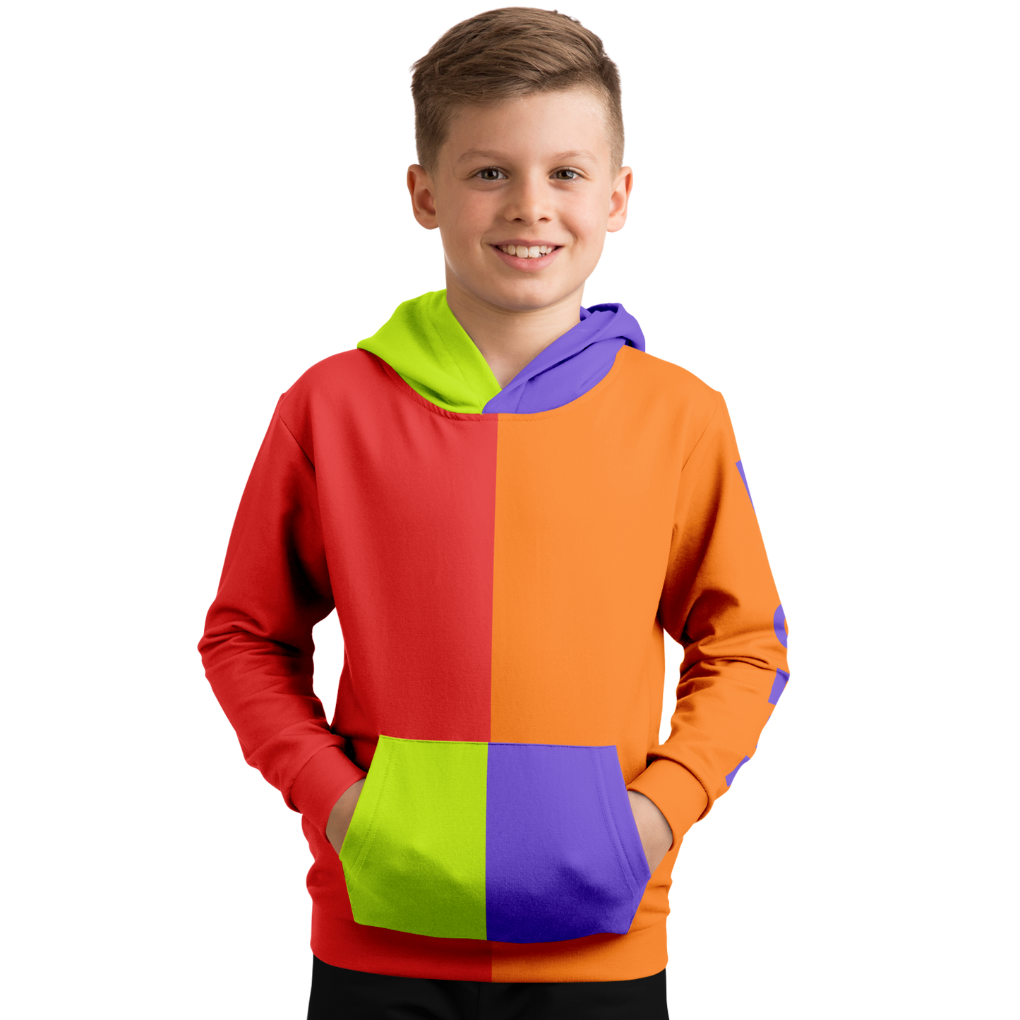 Athletic Kids Hoodie - AOP 009