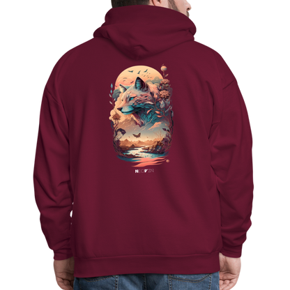 Men's Hoodie - burgundy