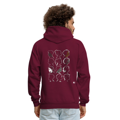 Men's Hoodie - burgundy