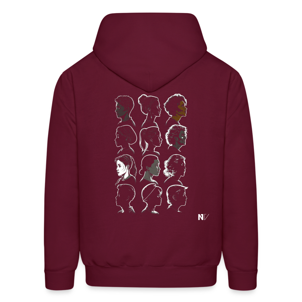 Men's Hoodie - burgundy