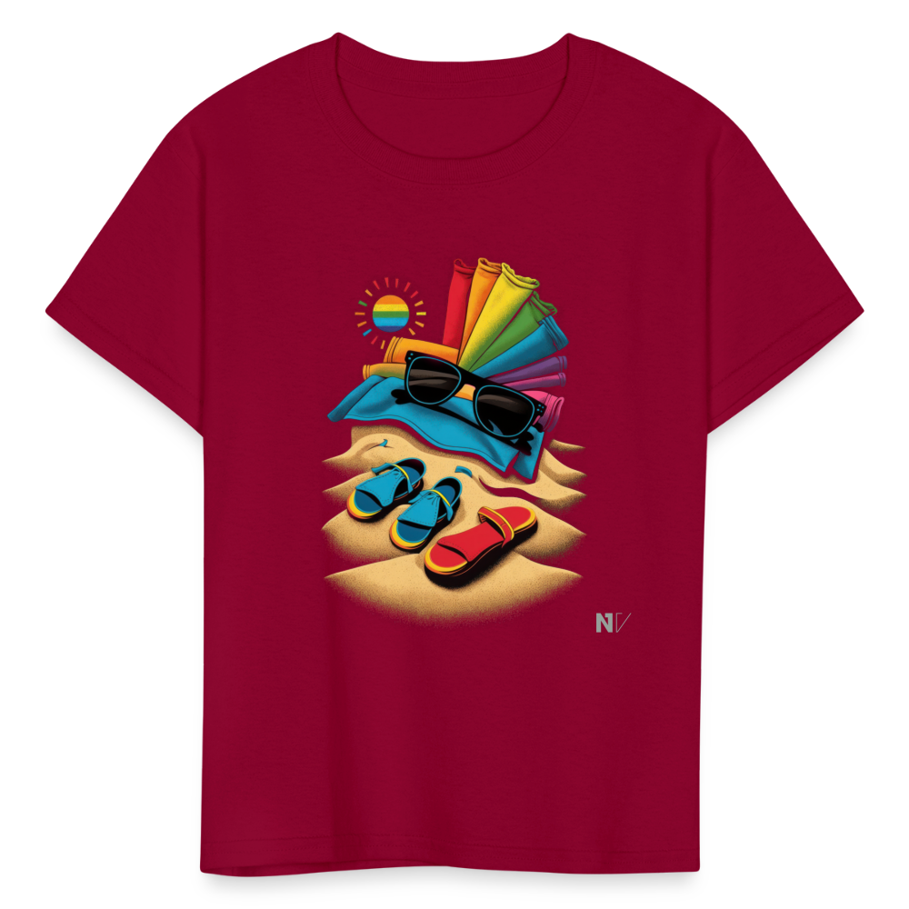 Kids' T-Shirt - dark red